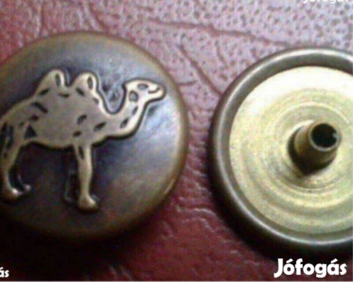 Camel réz patent szegecs gomb