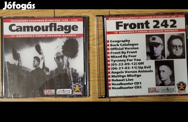 Camouflage és Front242 Discography CD-k