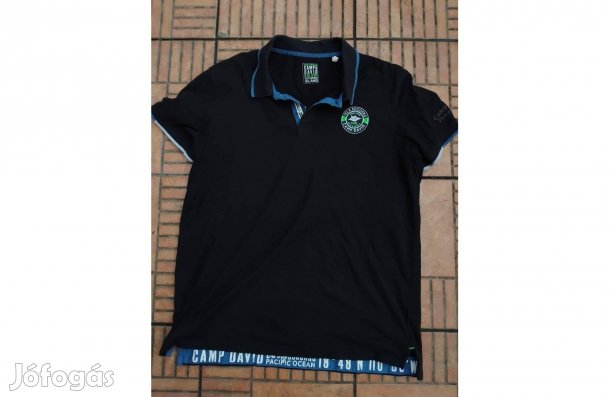 Camp David hímzett póló L XL