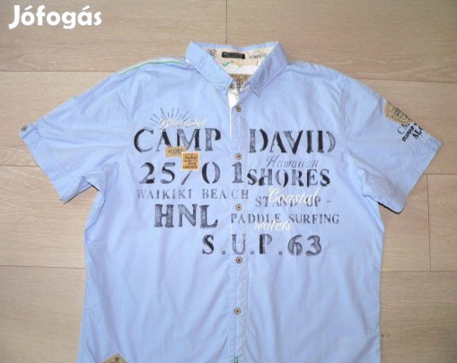 Camp David rövid ujjú ing (M)