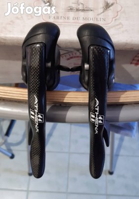 Campagnolo Athena Ergopower karbon fékváltókar szett. Újszerű! 2x11