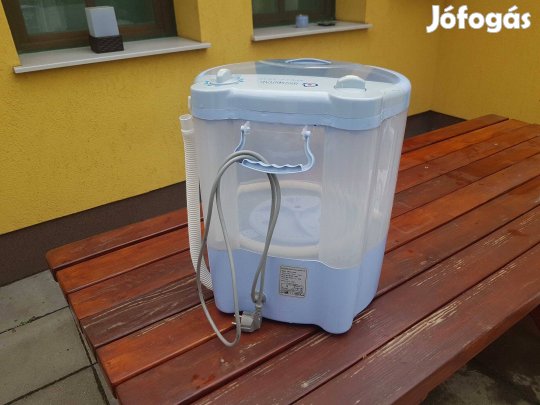 Camping mosógép, és étkészlet