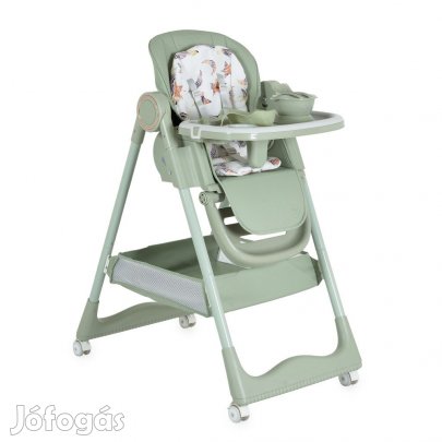 Cangaroo Surprise multifunkciós etetőszék tányérral és előkével Zöld