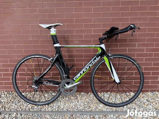 Cannondale Slice Aero -Triatlon Full Karbon Kerékpár53cm,1 év garancia