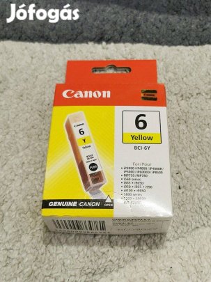 Canon BCI-6Y eredeti sárga nyomtatópatron tintapatron tinta patron