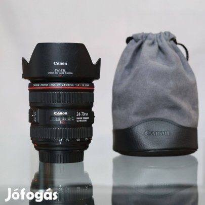 Canon EF 24-70mm f/4L Is USM objektív - Megkímélt - 24-70