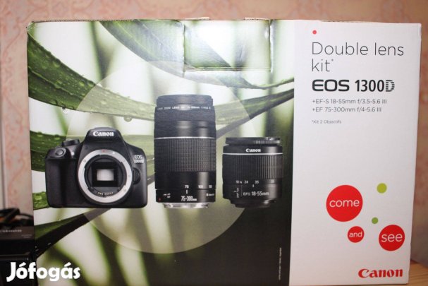 Canon EOS 1300D Double Lens kit, Szállítás egyeztetés után!