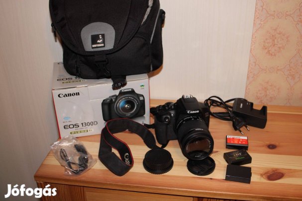 Canon EOS 1300D +kit obi. 9400 expo, Szállítás egyeztetés után!