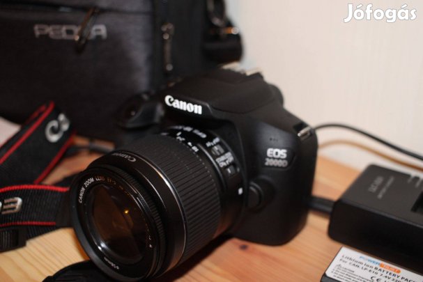 Canon EOS 2000D +kit obi. 2000 expo! Szállítás egyeztetés után!