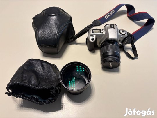 Canon EOS 300 filmes fényképezőgép + 28-80 objektív és kiegészítők