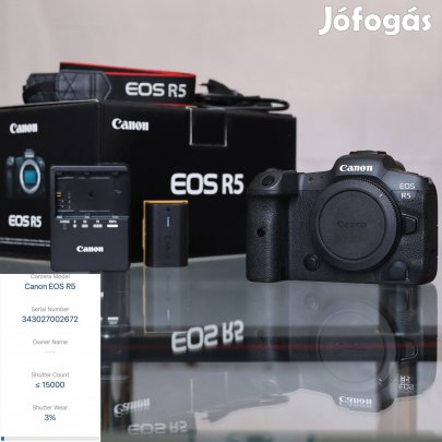 Canon EOS R5 - 15 000 expó - Újszerű - Garanciális -