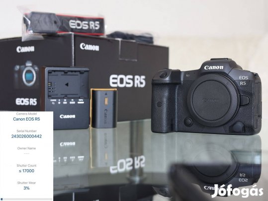 Canon EOS R5 - 17 000 expó - Újszerű -