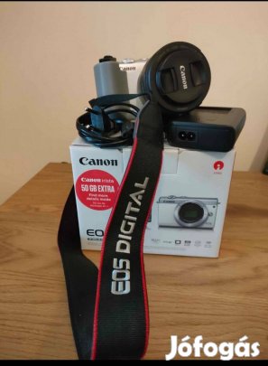 Canon Eos M100 fehér színű
