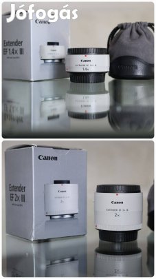 Canon Extender EF 1.4x III és 2x III telekonverter - Újszerű -