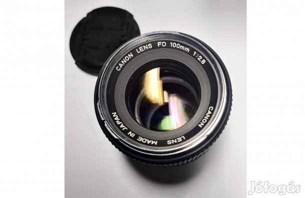 Canon FD 100 mm f2.8 Silver / Chrome Nose objektív
