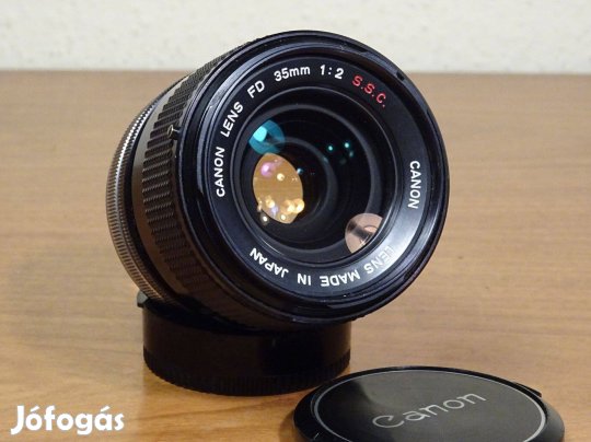 Canon FD 35mm f/2 s.s.c. concave konkáv objektív