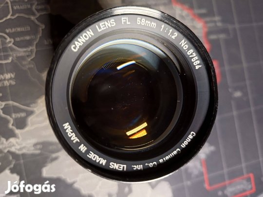Canon FL f1.2 58mm Sony e-mountra adaptálva