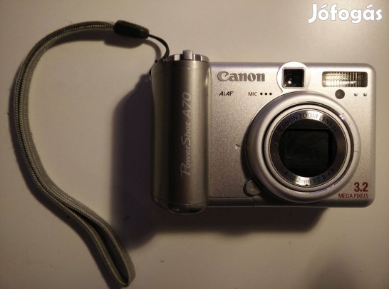 Canon Powershot A70 digitális kamera, hibás