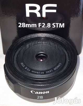Canon RF 28 mm 2.8 STM dobozában ( 28mm 2.8 STM )