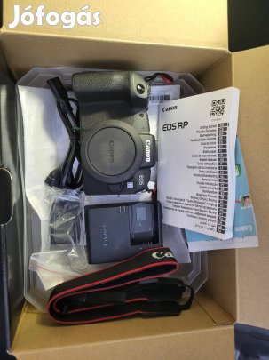 Canon RP, 2027.07-ig Media Markt garancia, Fullframe fényképező eladó!