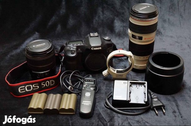 Canon eos 50d fényképező szett tükörreflexes 