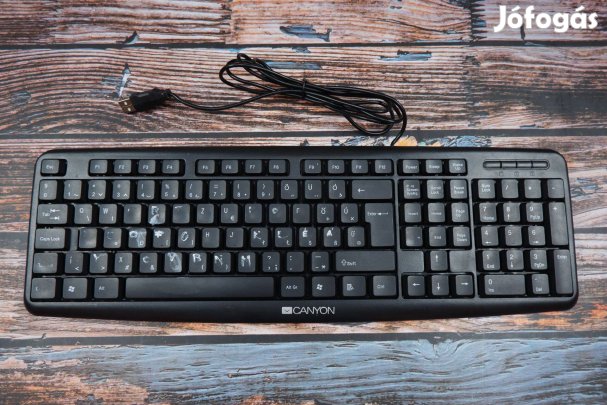 Canyon USB magyar vezetékes billentyűzet fehér CNE-Cset1-HU #2