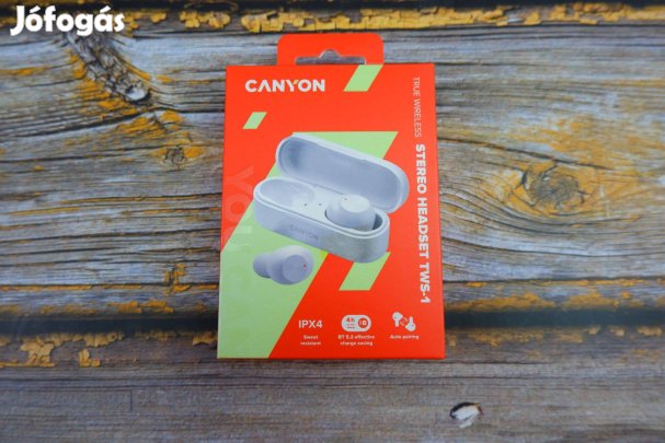 Canyon headset fülhallgató Bluetooth 5.2 TWS-1
