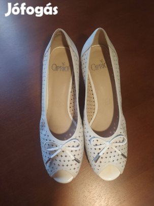 Caprice női fehér bőr cipő