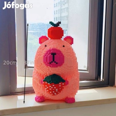 Capybara Építőkocka almával és eperrel (bontatlan dobozban)