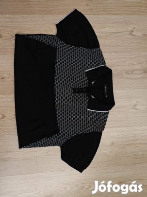 Carlo Colucci uj állapotu luxus finomkötött férfi rövidujjú XL