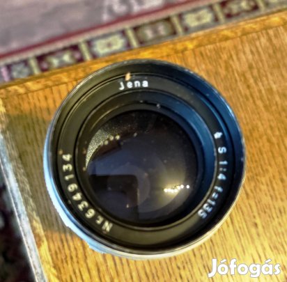 Carlzeiss Jena Sonnar 135 mm-es f/4 portréobjektív + eredeti doboz