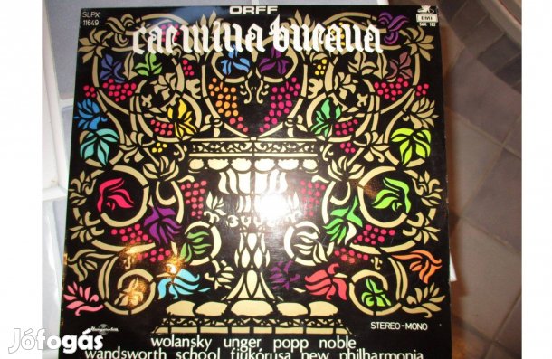 Carmina Burana bakelit hanglemez eladó