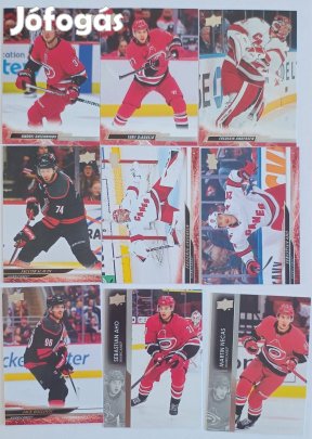 Carolina Hurricanes NHL kártyák Aho Necas Andersen Roslovic