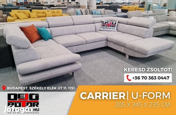 Carrier sarok kanapé bútor ülőgarnitúra 205x345x235 cm ualak grey