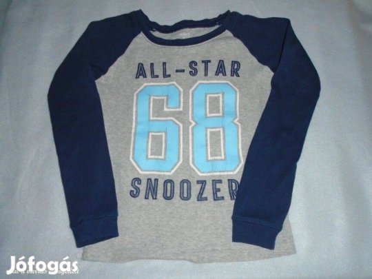 Carter's szürke kék hosszú ujjú felső 6 évesre (méret 116)