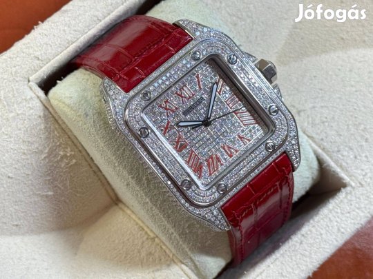 Cartier Santos 100 XL Diamond új állapotban