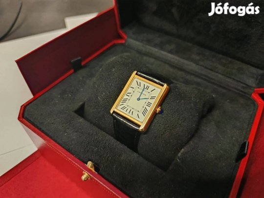 Cartier Solo 2742 Sárgaarany férfi quartzóra, Rolex, Jaeger, Omega