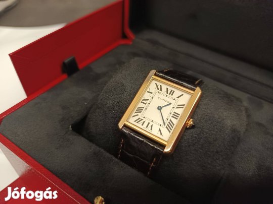 Cartier Solo Rosegold 3167 Férfi quartz aranyóra, Rolex, Jaeger, Omega