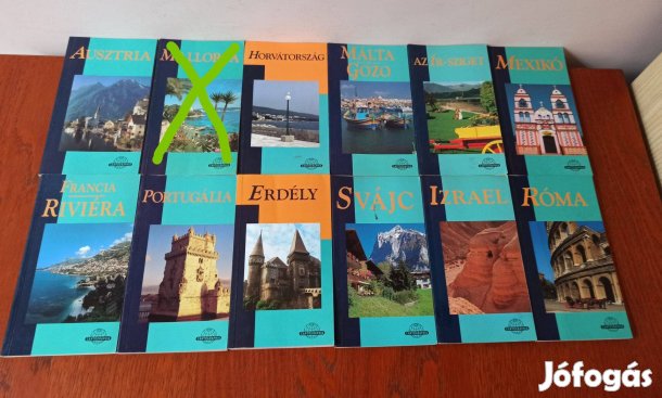 Cartographia AA utikönyv csomag / 11 db utikönyv