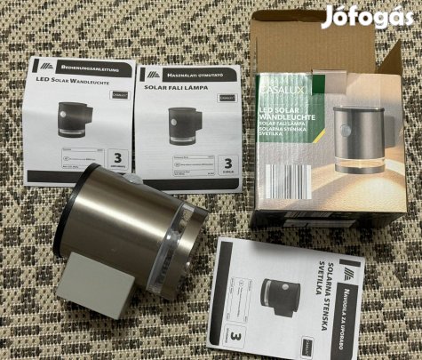 Casalux LED solar napelemes falilámpa pir sensor fali lámpa fémházas ú