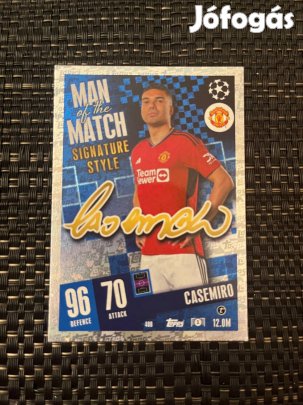 Casemiro Manchester United Match Attax focis kártya!
