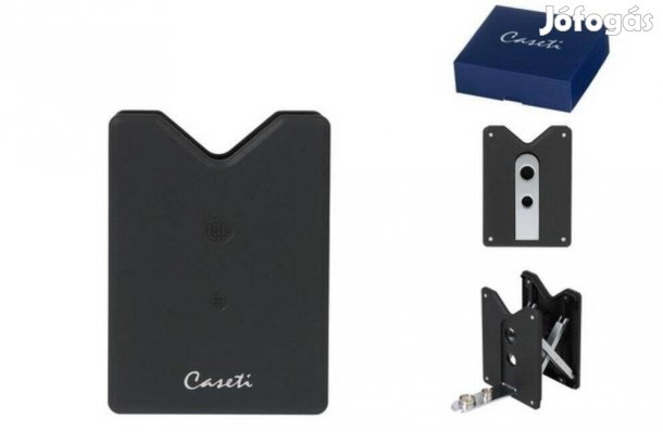 Caseti szivar fúró- és tartó egyben, nemesacél pengével-matt fekete és