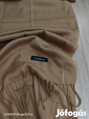 Cashmere nagyméretű bézs barna női sál