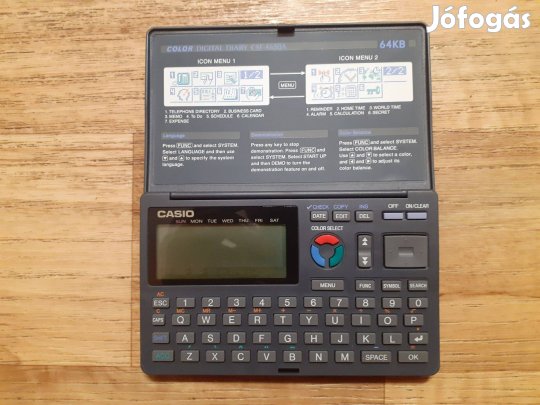 Casio Color Digital Diary CSF-4650A 64KB (retro színes digitális napló