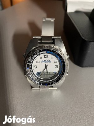 Casio Fishing Gear Amw700D Dual Quartz Óra Full Acél 