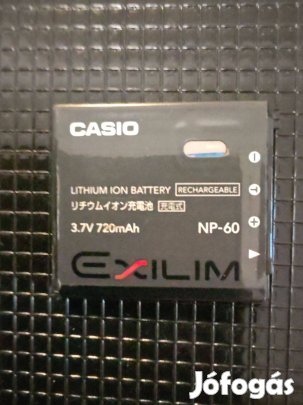Casio NP-60 fényképezőgép akkumulátor