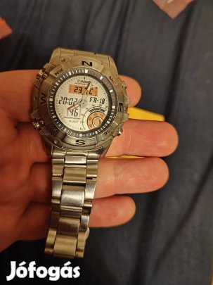 Casio holdfázisos, vadász halász óra, férfi karóra, használati utasítá