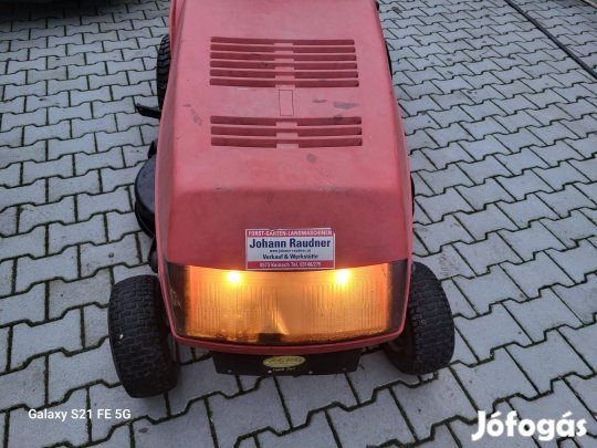 Castelgarden: Briggs motoros - kétkéses - fűgyűjtős fűnyíró traktor