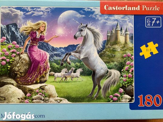 Castorland kirakó puzzle 180 darabos egyszarvú