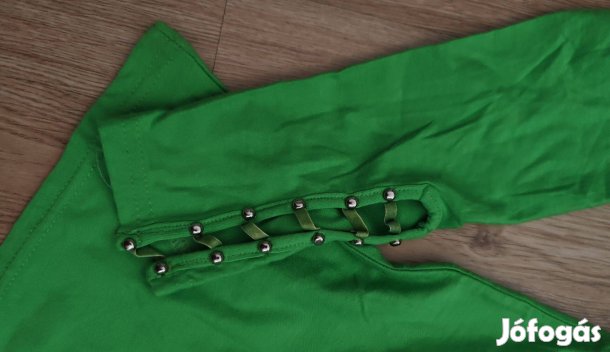 Cavalli strech benettonzöld női felső S